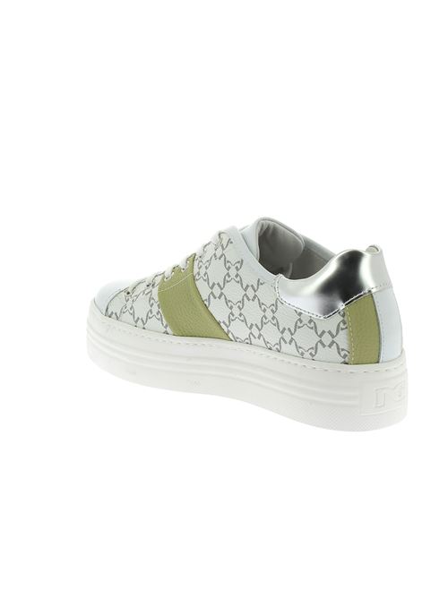 sneakers da donna in pelle ed ecopelle bianca NERO GIARDINI | E513026D707